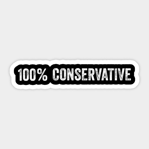 100 % Conservative Sticker by sewwani